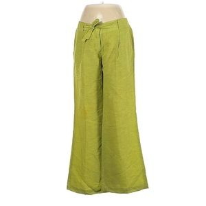 Lafayette 148 New York • Chartreuse Wide Leg Linen Dress Pants